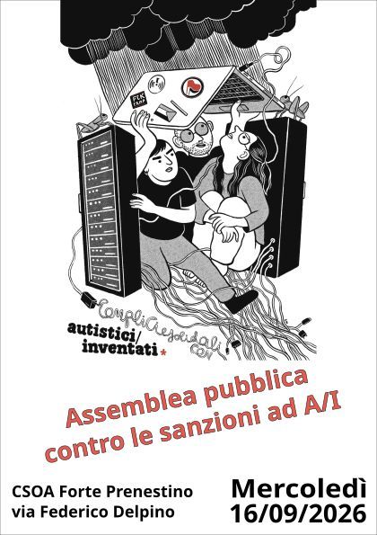 Assemblea pubblica contro le sanzioni ad Autistici/Inventati