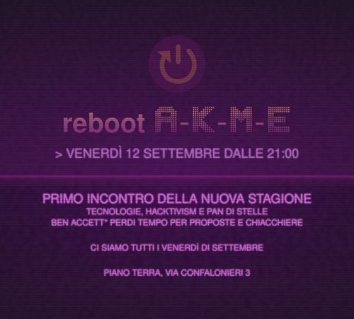 Reboot A-K-M-E